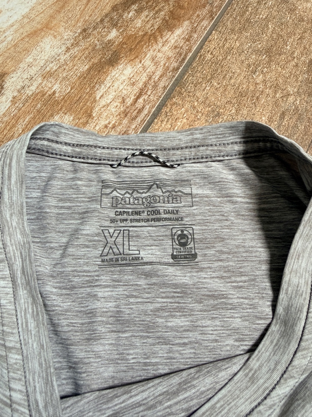 Patagonia | Men’s Gray Capilene Short Sleeve Shirt - Picture 4 of 5